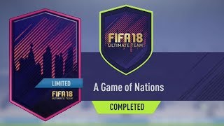 FIFA 18 A GAME OF NATIONS SBC CHEAPEST WAY/SOLUTION! FIFA 18 PATH TO GLORY SBC! Ultimate Team
