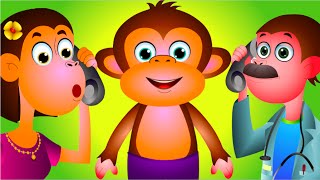 Five Little Monkeys Jumping On The Bed - Nursery Rhymes - JamJammies Kids Songs