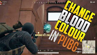 How to change blood colour in Pubg simple #greenpolygames