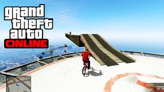 GTA V Online: Saltando de BMX do MAZE BANK! - Corrida INSANA #98 [GTA 5]