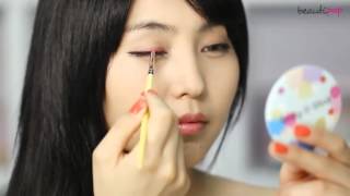 beautipop app - 캔디돌 치크컬러로 아이라인 그리기Tip (Candydoll Cheeckcolor)