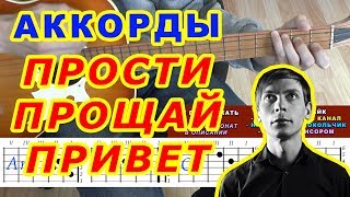 ПРОСТИ, ПРОЩАЙ, ПРИВЕТ ♪ Аккорды ? Разбор песни на гитаре ♫ Бой Текст