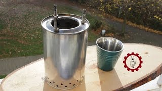 МОЩНАЯ ПОХОДНАЯ ПИРОЛИЗНАЯ ПЕЧКА/PYROLYSIS STOVE