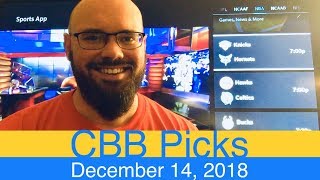 NCAAB Picks (12-14-18) | College Basketball CBB Expert Predictions | NCAAM | Men’s NCAA