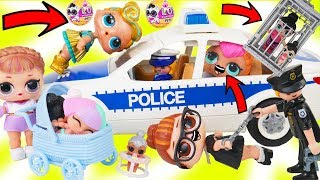 LOL Surprise Dolls + Lil Sisters Go to Fake Toy Hopsital