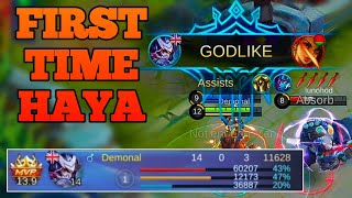 PLAYING HAYABUSA FOR THE FIRST TIME SINCE REWORK | MOBILE LEGENDS