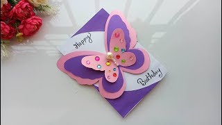 Beautiful Handmade Birthday card//Birthday card idea.