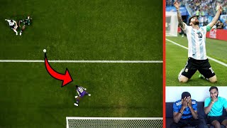 MESSI GOAL + CRAZY FAN REACTIONS! ARGENTINA 2-1 NIGERIA - My World Cup Journey #5