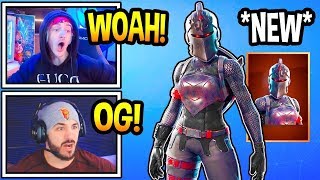 Streamers React To *OG* FEMALE “BLACK KNIGHT” Skin! (Fortnite Funny Moments)