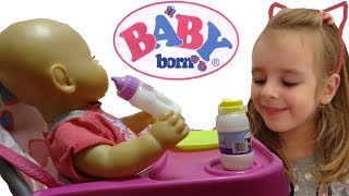 БЕБИ БОН ВИДЕО РАСПАКОВКА СТУЛЬЧИК ДЛЯ КОРМЛЕНИЯ Baby Born