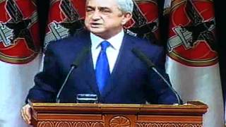 Հատված Սերժ Սարգսյանի ելույթից