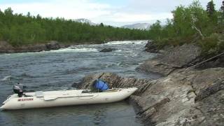 Boating Tjeggelvas with KaBoat