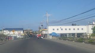 Driving through Annotto Bay  in St Mary