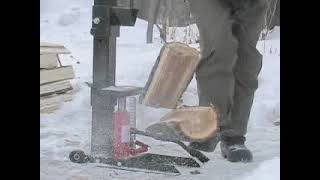Manual Foot Operated Log Splitter