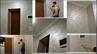 Декоративная краска Магия, простой декор для коридора!