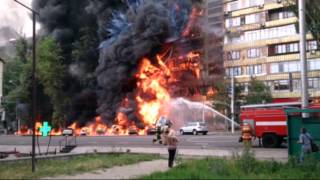 Взрыв бензовоза в Алматы