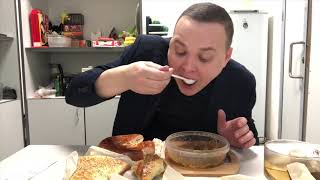 «Осетинский пирог» самса жаркое с говядиной/итинг мукбанг eating mukbang