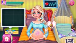 Frozen Elsa Baby Birth (Холодное сердце: беременная Эльза рожает малыша)