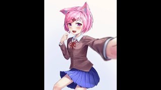 Декарт-сан и нацуки - dekart-sun and doki doki literature club vs luntik x