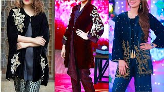 Best Winter Collection 2020 Of Dancy Velvet Party Dress |Short Gown And Jacket Designs For Girls