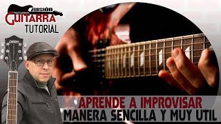 APRENDE A IMPROVISAR 1RA. PARTE (ESCALA MENOR PENTATONICA) "MISION GUITARRA" CON RAUL GUADALUPE