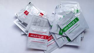 Prepare soluciones para calibrar phmetros, sobres pH 4.01 y 6.86