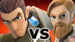 Kanan Jarrus vs Obi-Wan Kenobi sarlacc pit arena fight Disney Infinity toy box