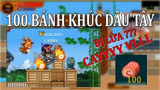 Sử Dụng 100 Bánh Khúc Dâu Tây Sk Noel 2019 | Bị Lừa Bay Màu Cay Vãi Đái | Ninja School Online