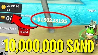 How Much Is 10,000,000 Sand Worth? Treasure Hunt Simulator! ROBLOX