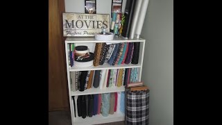Sewing Room Craft Room Fabric Material Organization using Comic Book Board