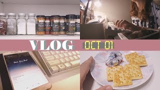 [VLOG] 집순이 일상 브이로그 ? 먹고 마시고 일하는 10월의 기록, 향신료 소개, 플레이리스트 | WHAT I ATE, FAVORITE SPICE, TODAY'S BGM