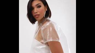 Crop top in clear vinyl