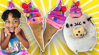 How to Make Play Doh Ice Cream! A Creative Activity for Kids | Naiah and Elli toys Show