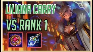 LILIANA HARD CARRY VS RANK 1 EU (FULL CONQUEROR TEAM) | ARENA OF VALOR LILIANA GAMEPLAY GUIDE