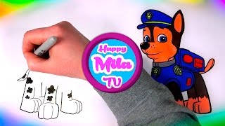 Щенячий патруль Рисуем Гонщика Paw Patrol Chase