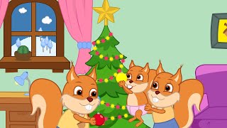 Famille d'Écureuil - Sapin de Noël Animé 2022 en Français