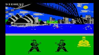 Вектор-06Ц, игра International karate (Vector 06c, International karate)