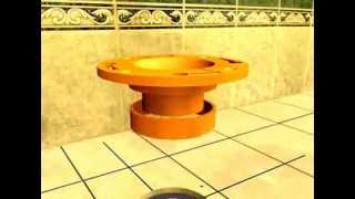 INSTALACION BRIDA CONCENTRICA PARA DESAGUES DE 3 PULGADAS