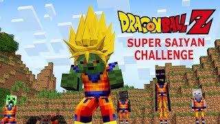 Monster School: Dragon Ball Z Challenge - Super Saiyan (Minecraft Animation)