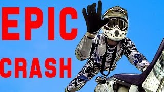 EPIC Freestyle Motocross CRASH ! Fail !