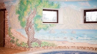 Мастер класс Барельеф дерева из декоративной штукатруки *Необычный декор стен своими руками*