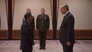 Pakistan Ambassador to Turkey presenting credentials to Turkish President