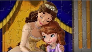 Пазл София Прекрасная. Королева Миранда и София. Puzzle Sofia the First Video Game for Kids