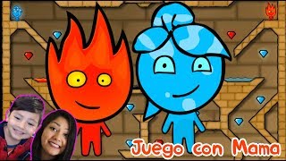Fireboy and Watergirl Gameplay | Juego con Mamá | Videos para niños