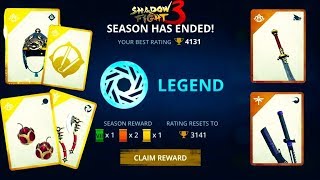 Shadow Fight 3 Season 5 Ended ! : 5 Booster Pack Open | Demon's Crown | Golden Bud | Burning Rain