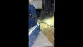 щепа для арболита игольчатая ,первый запуск щепореза с бензиновым двигателем