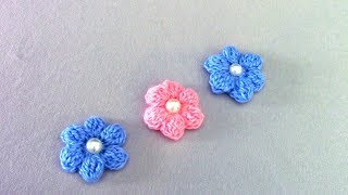 Объемные цветы крючком для начинающих