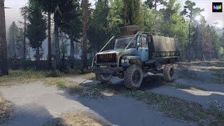 SpinTires обзор мода ( ГАЗ 3308 и ГАЗ 3308 Дизель )
