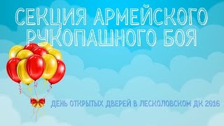 Секция Армейского рукопашного боя