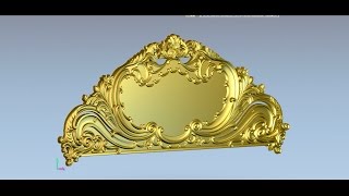 CNC, ArtCam, Modeling headboard #2. Моделирование спинки кровати.